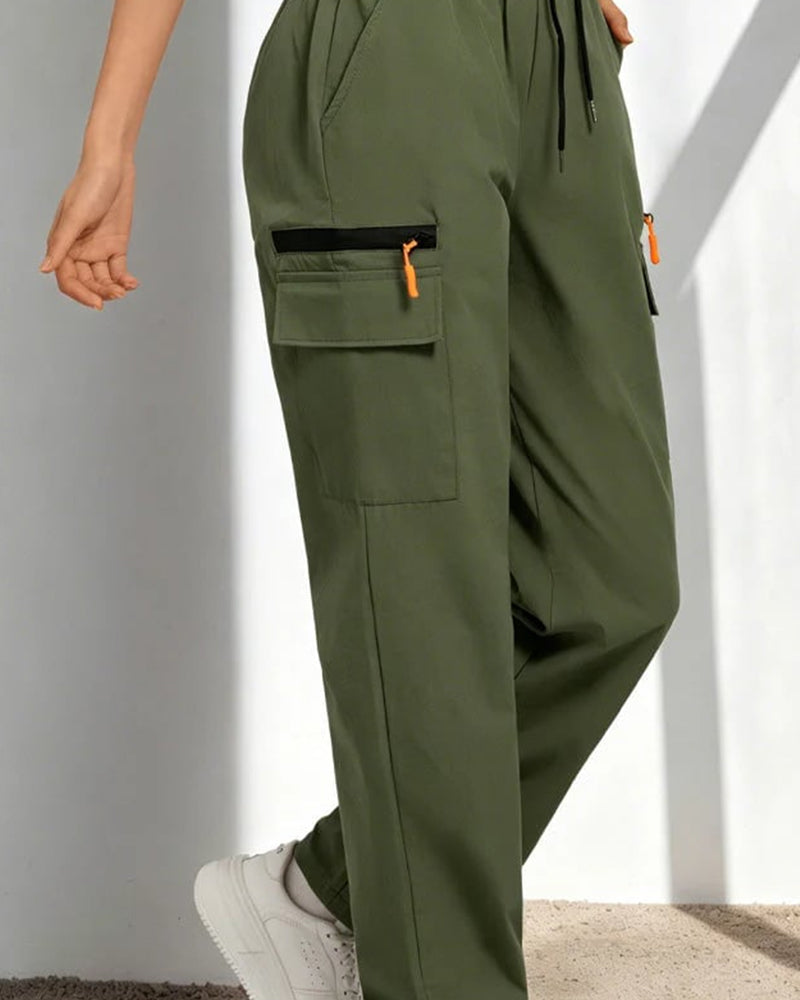 Pants Dragsko Löst Casual Cargo