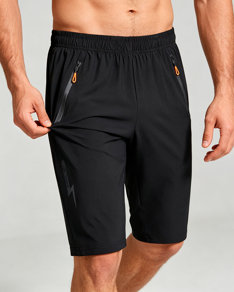 Shorts Herr Avslappnad Sport Enfärgad Fempunkt