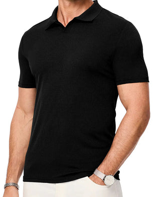 Herr-T-Shirt Avslappnad Krage