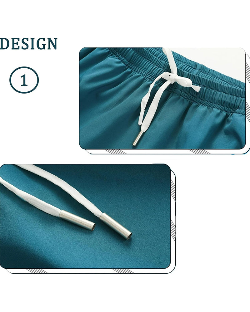 Shorts Dragkedjeficka Snabbtorkande Delfin