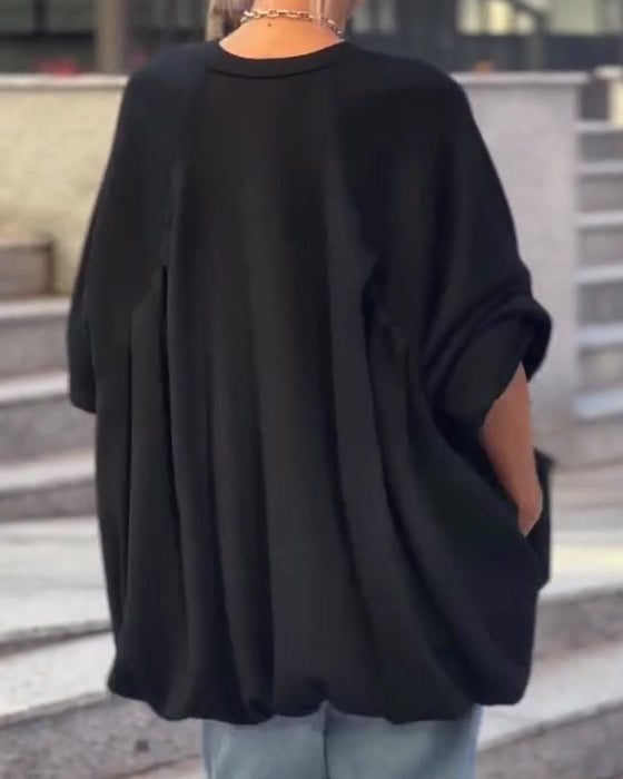 Topp Enfärgad Lös Asymmetrisk