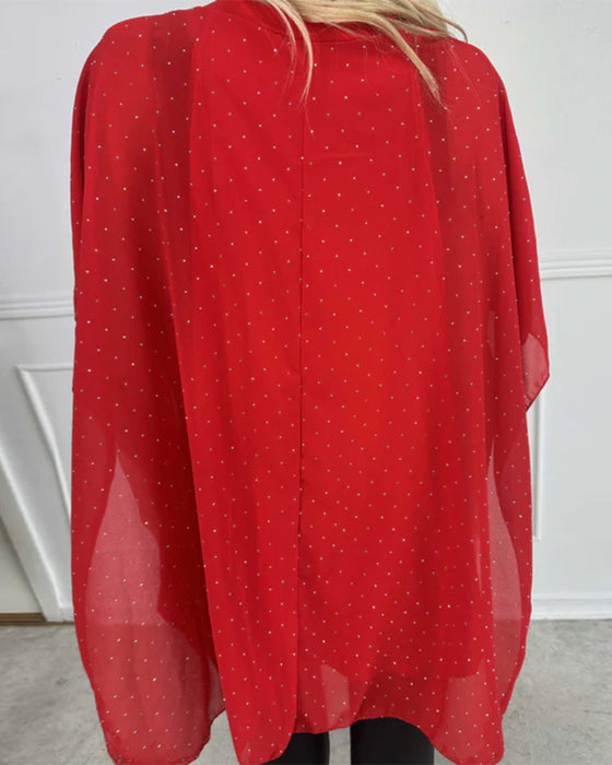 Modig Skjorta Med Fladdermusärmar