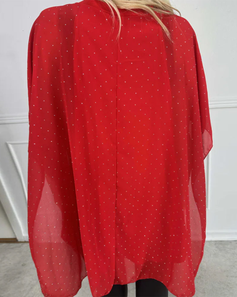 Modig Skjorta Med Fladdermusärmar