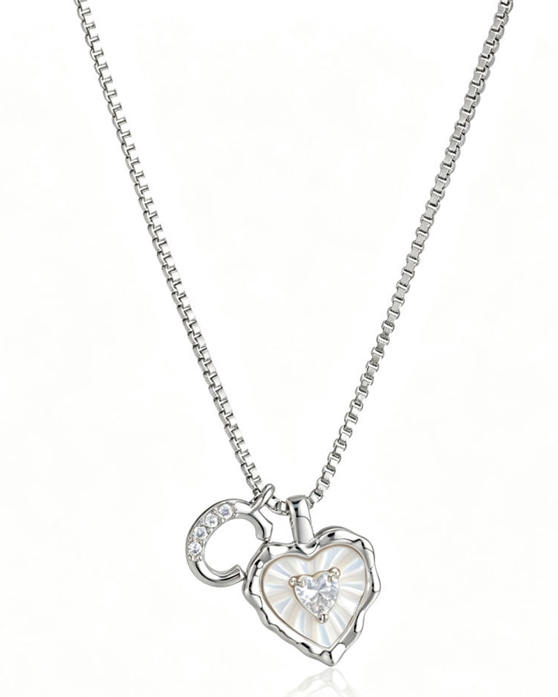 A–Z Mikropave Bokstavspendel Halsband