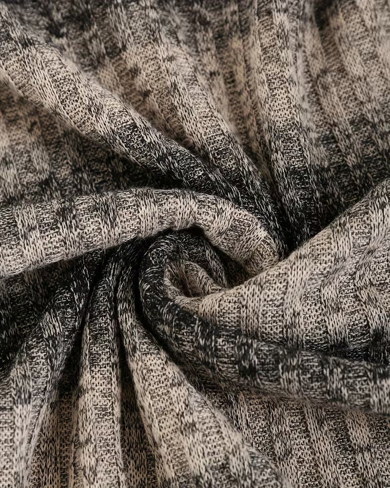 Sweatshirt Oregelbunden Rand Knapp