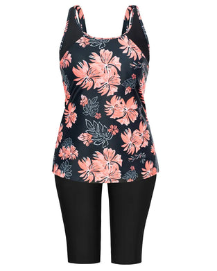Semester Tryckt Ärmlös Tankini