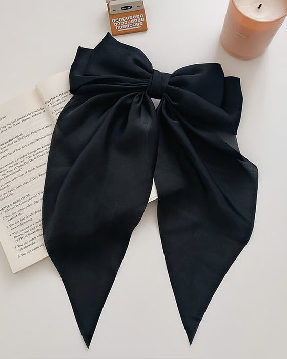 🔥 Stor Rosett Hårklämma För Kvinnor – Bröllop & Vardag Hästsvans Accessoar Med Lång Svans