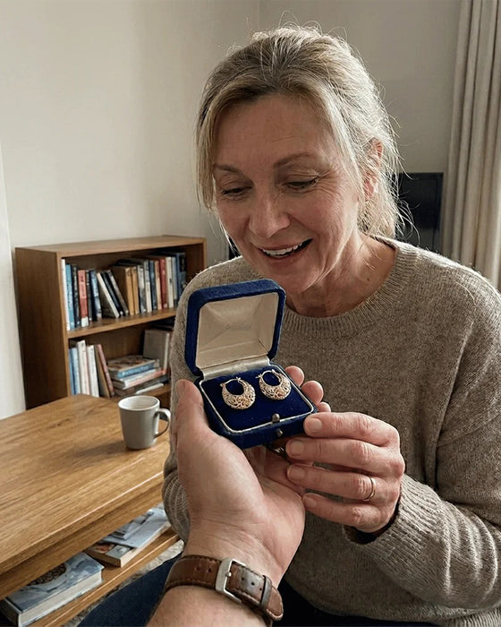 Örhängen Vintage Blomma Ring