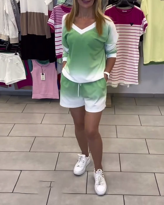 Set Långärmad V-Ringad Gradient Sport