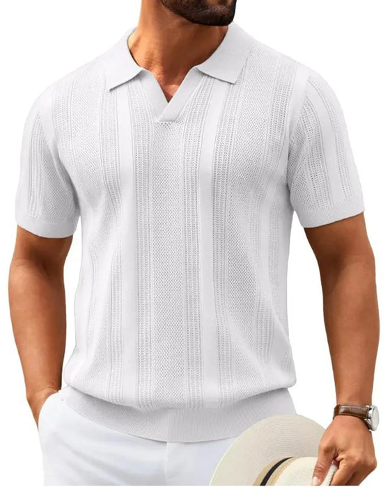 T-Shirt Polo Krage Herr Kort Ärm