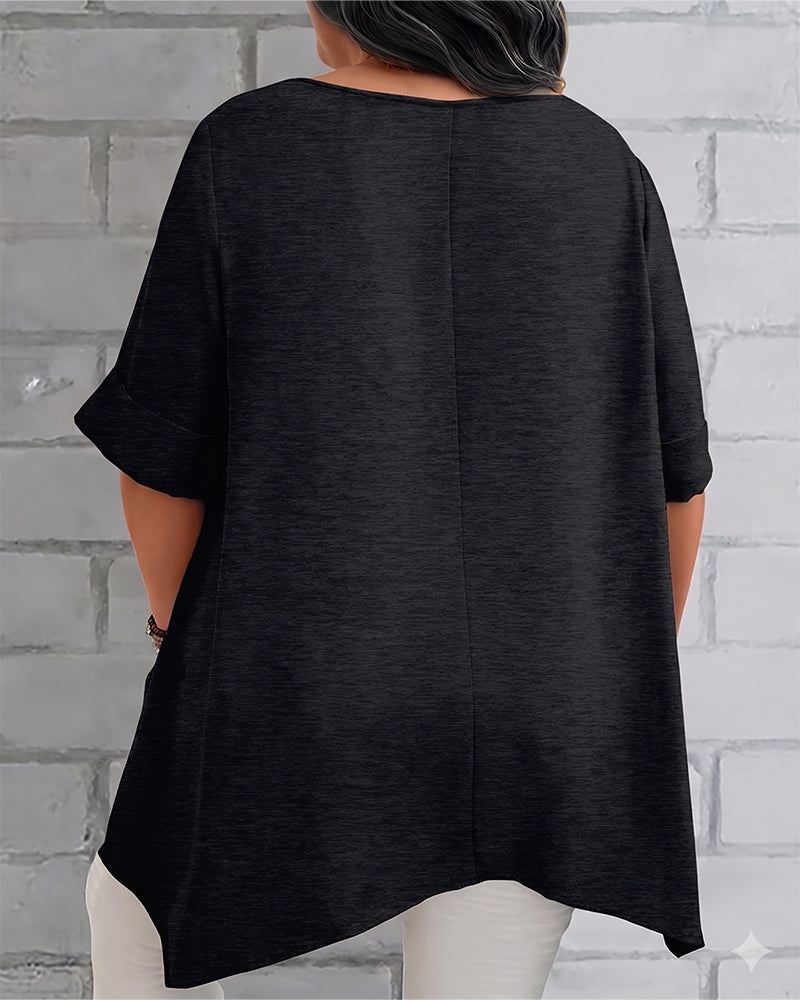 T-Shirt Lössittande Sidficka