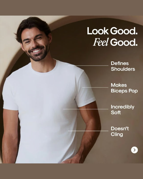 T-Shirt Rund Hals Slim Passform