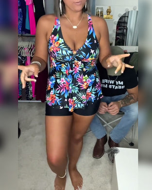 Sexig Badklänning med Modetryck