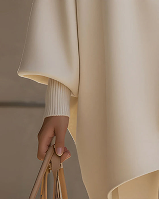 Halvdragkedja Sweatshirt med Lykthylsärmar och Krage