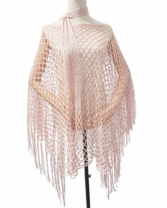 Pullover Fringe Mesh Urholkning