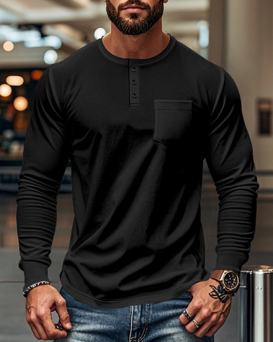 Topp Andningsbar Pullover Långärmad Herr