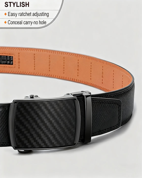 🎁 Läder Ratch Bälte Med Justerbar Spänne💼