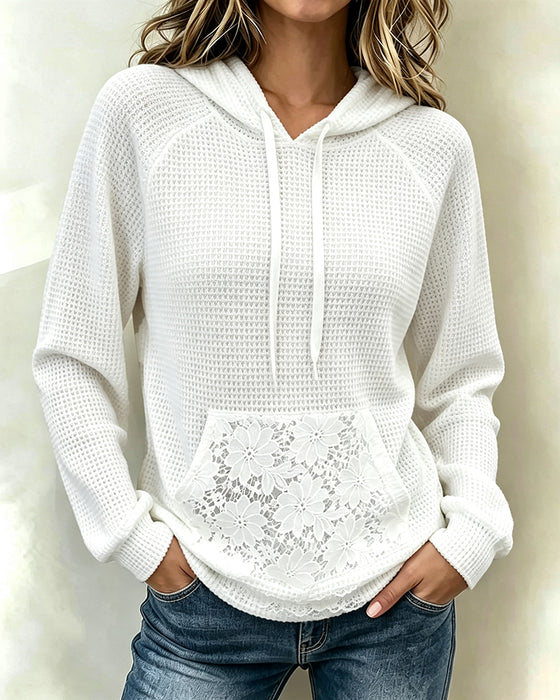Hoodie Dragsko Våffla Casual