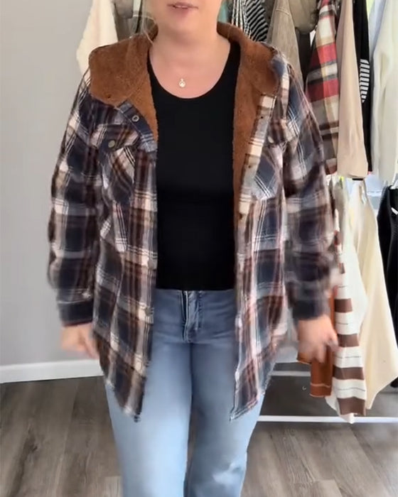 Rutig Huva Ylletröja