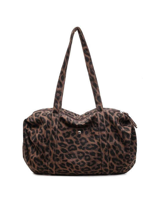 Väska Stor Kapacitet Leopard Tryck Tote