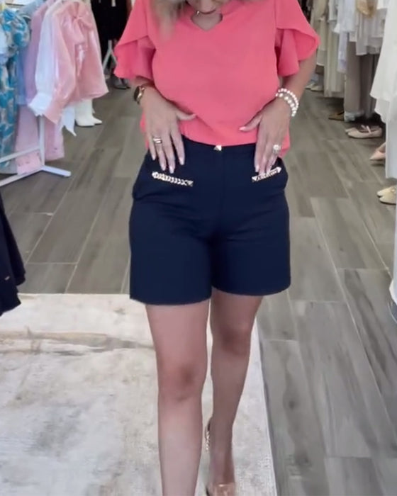 Shorts Kedjedekor Ledig