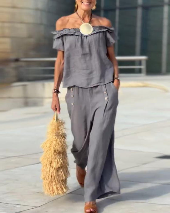 Elegant Set Med Off-the-Shoulder