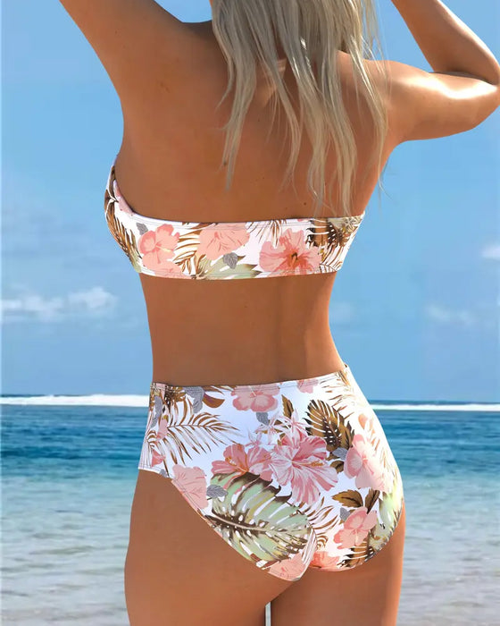 Bikini Bandeau Tryckt