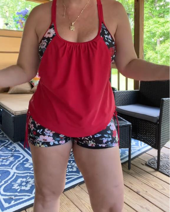 Badkläder Tryckt Hängslen Boxer