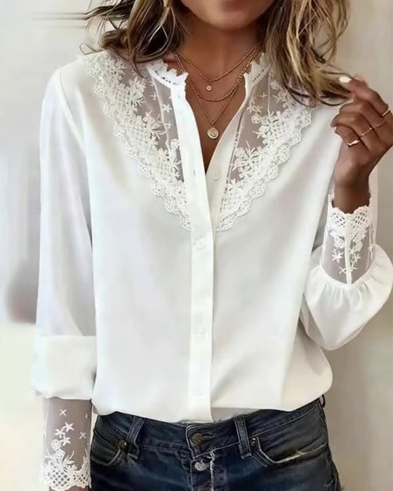 Skjorta Stilfull Och Elegant Lapptäcks