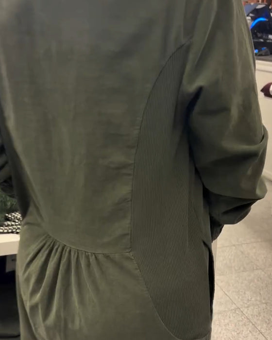 Klänning Lång Ärm Lössittande Plusstorlek