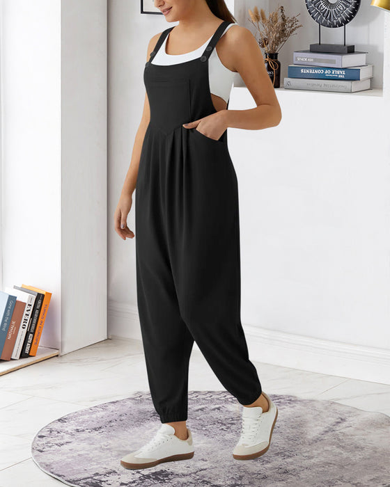 Overalls Enfärgat Veckad