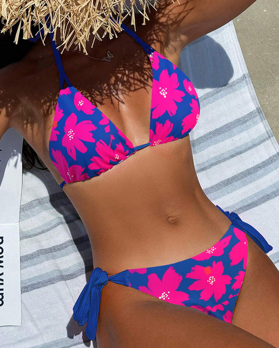 Bikini Tvådelad Blommönster