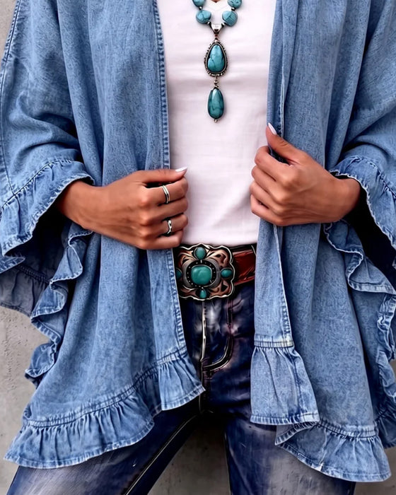 Kappa Denim Ruffle Lös
