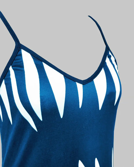 Klänning Temperamentsfull Och Trendig V-Ringning Hängslen