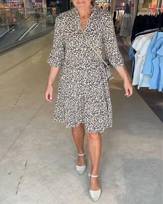 Klänning Leopardprint