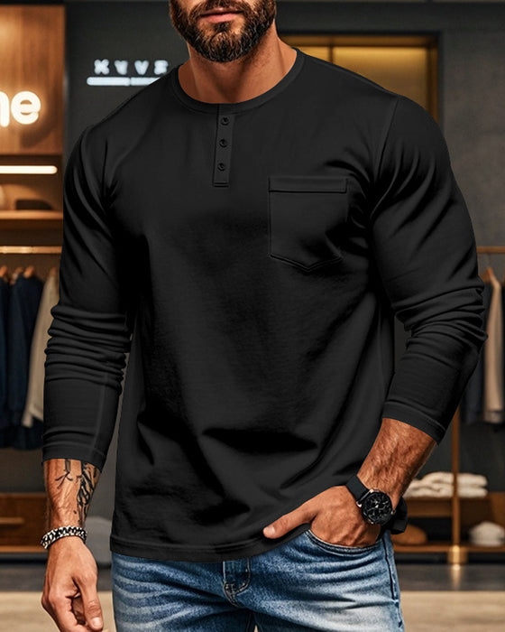 Topp Andningsbar Pullover Långärmad Herr
