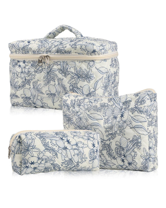 Set med kosmetikväska i tre delar
