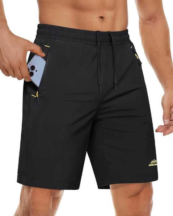 Shorts Resår Midja Dragsko Blixtlås Sport