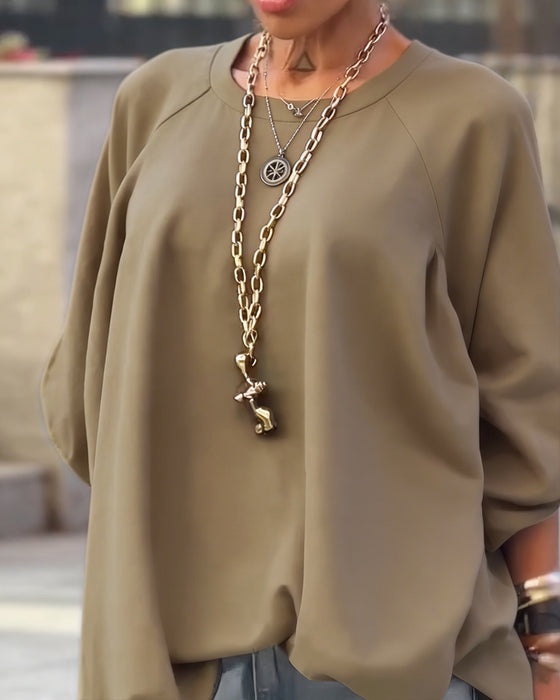 Topp Enfärgad Lös Asymmetrisk