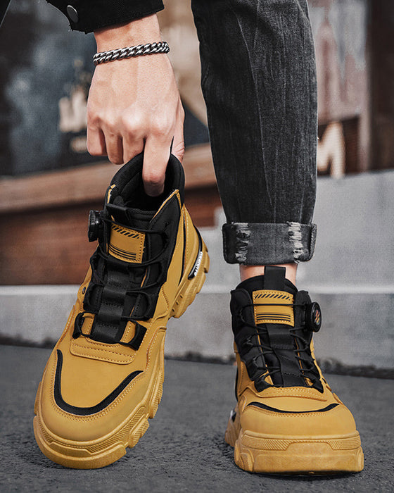 Skor Herrars Utomhus Svängbar Spänne Arbete 🔄👞 – Vattentåliga 💦, Halkskydds 🚶‍♂️, Bekväma , Andningsbara 🌬️