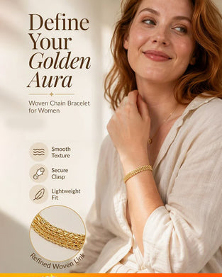 Brett Vävт Armband I Mesh