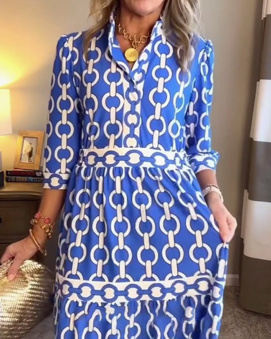 Klänning Avslappnad Semester Bohemisk