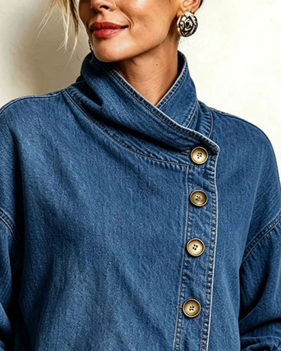Kappa Diagonal Knapp Ståkrage Denim