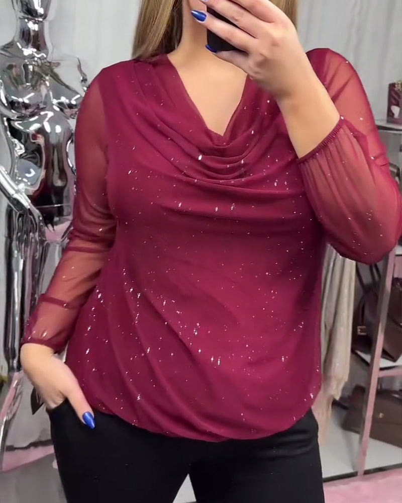 Modig Långärmad Topp Med Rullekrage