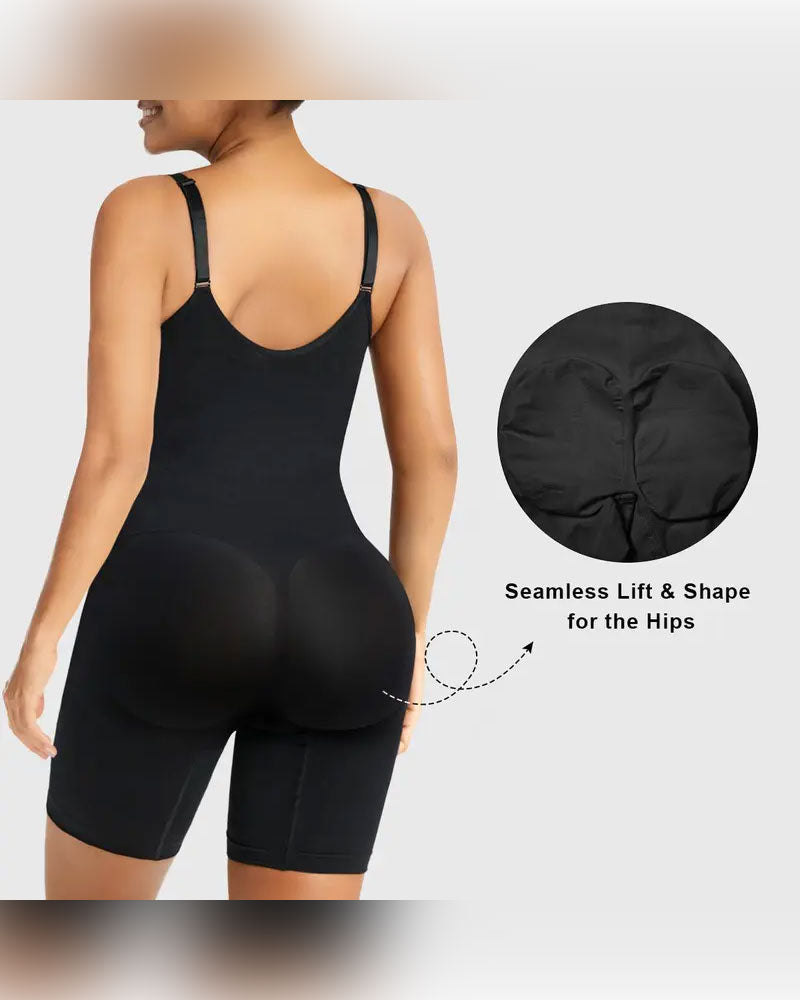 Shapewear för Kvinnor Magkontroll Bodysuit Dragkedja Komfort Ultra Stretchtyg