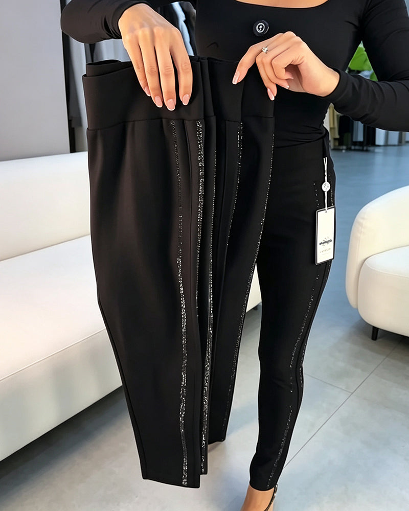 Pennbyxor Fin Skimrande Slim Fit Stretch