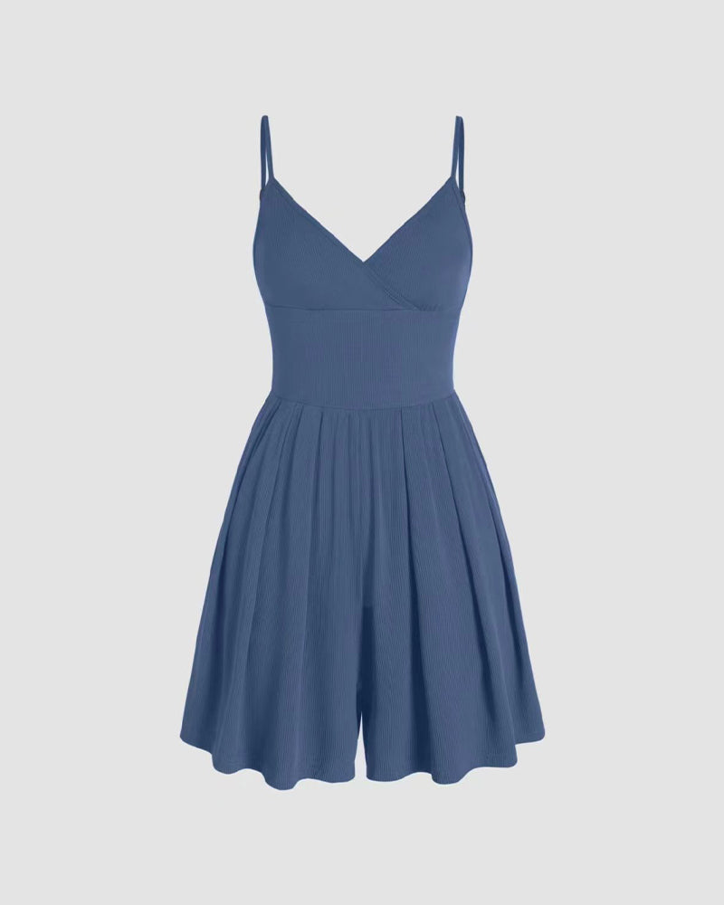Enfärgad Avslappnad Jumpsuit