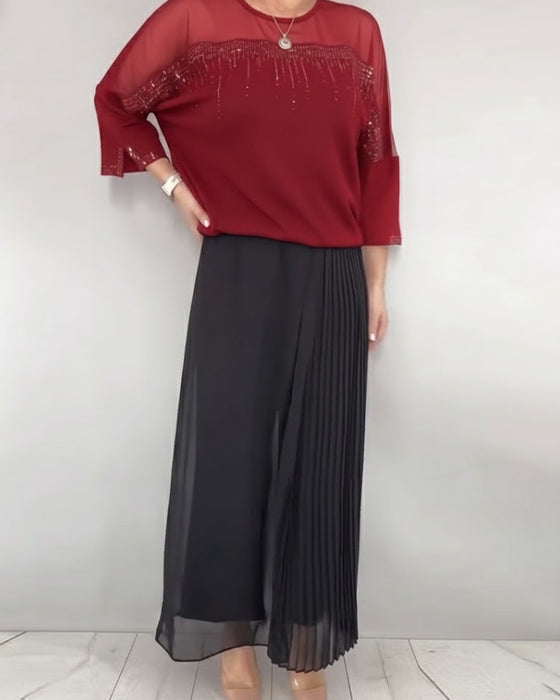 Blus Nät Skarvning Lössittande