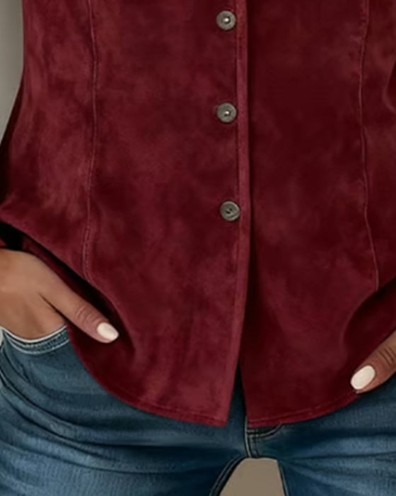 Skjorta trendig tofs enfärgad