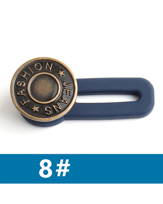 Fjäderbelastad Metallknapp För Midjeförlängning Till Jeans